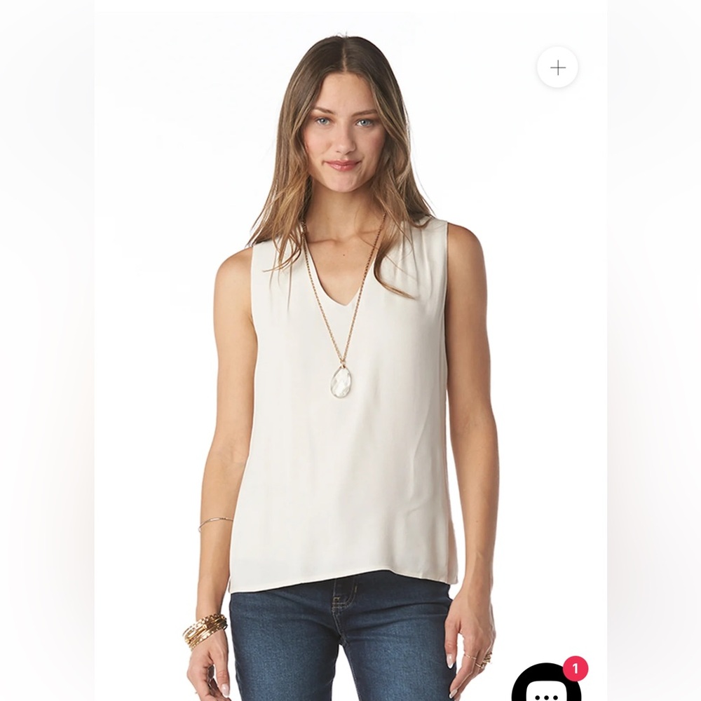 Tart Layla Ivory Sleeveless Tank Top NWOT Still full price online